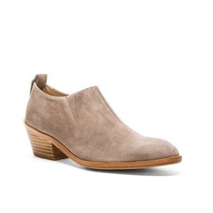 Rag & Bone Thompson suede leather western style ankle boots taupe gray 36 / 6